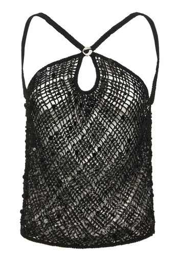 Top Crochet Con Paillettes