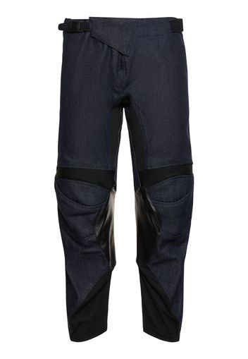 Pantaloni In Denim Di Cotone