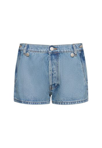 Shorts In Denim Di Cotone