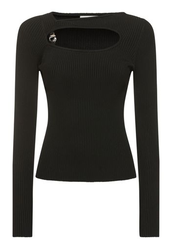 Top In Maglia Di Viscosa / Cutout