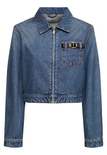 Giacca Workwear In Denim Di Cotone