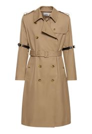 Trench In Misto Cotone Con Logo