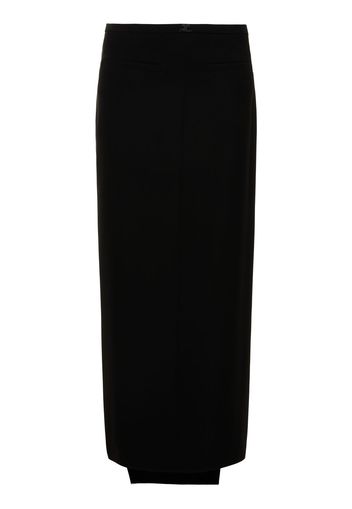 Heritage Tech Crepe Maxi Skirt