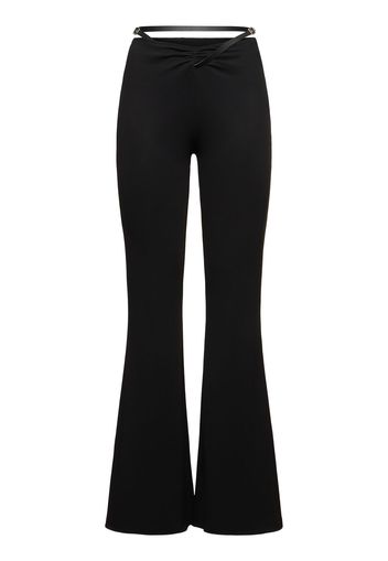 Slash Crepe Jersey Viscose Pants