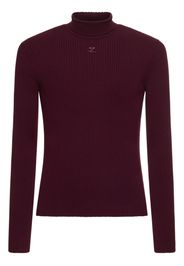 Knit Viscose Blend Turtleneck