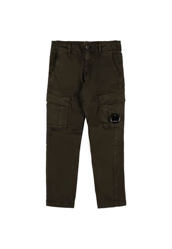 Pantaloni Cargo In Raso Stretch