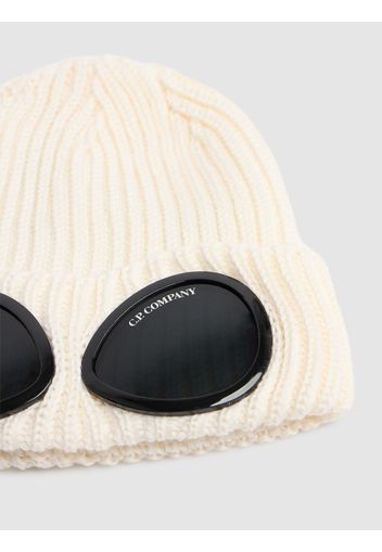 Cappello Beanie In Lana Extra Fine Con Lenti