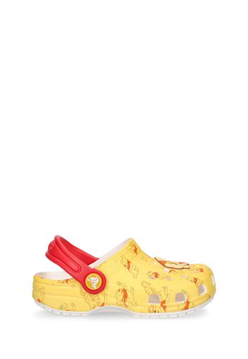 Winnie The Pooh Print Rubber Crocs