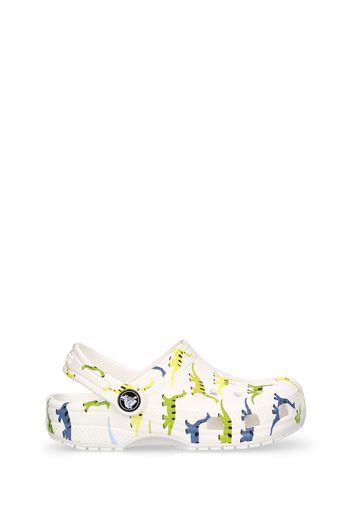 Classic Clog Dinosaur Print Rubber Crocs