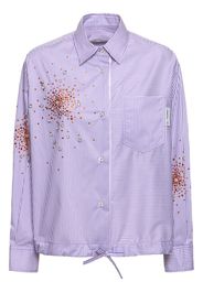 Camicia Splash In Popeline / Ricami