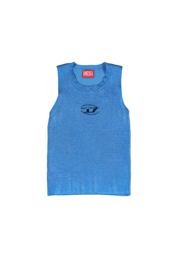 Tank Top In Cotone A Costine