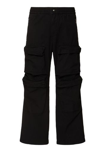 Pantaloni Cargo In Twill Di Cotone