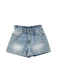 Shorts In Denim Di Cotone