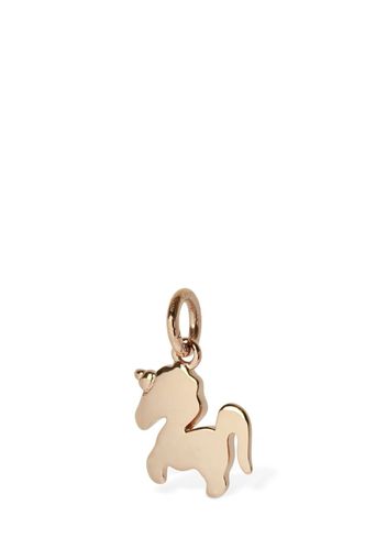 Charm “unicorno” In Oro Rosa 9kt