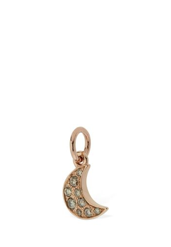 Charm “luna” In Oro Rosa 9kt Con Diamanti