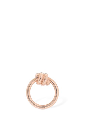 Orecchino Singolo Nodo In Oro Rosa 9kt