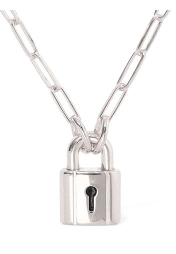 Collana A Catena Lock In Argento