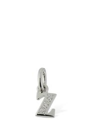 Charm “z” In Oro Bianco 18kt Con Diamanti