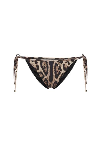 Slip Bikini In Jersey Leopard