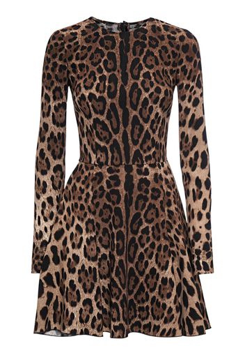 Vestito In Cady Leopard