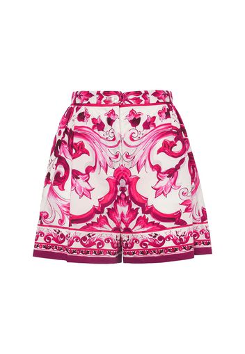 Shorts Carretto In Cotone Stampato