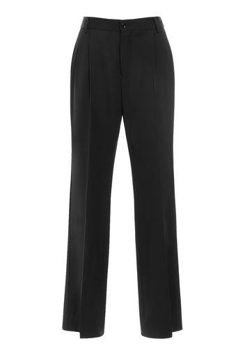 Pantaloni Vita Alta In Lana Stretch