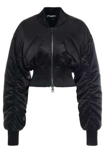 Bomber Cropped In Raso