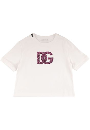 T-shirt In Jersey Di Cotone Con Logo