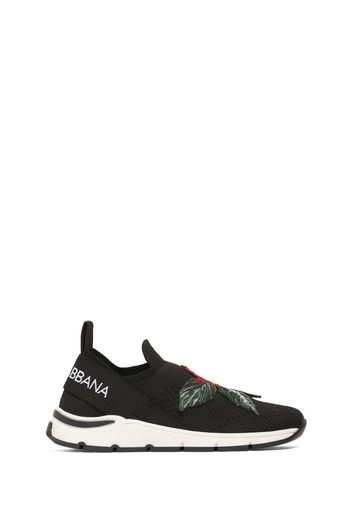 Sneakers Slip-on In Maglia Con Logo