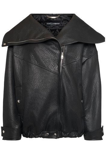 Giacca Biker In Pelle