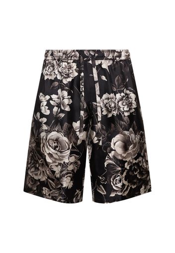 Shorts In Seta A Fiori