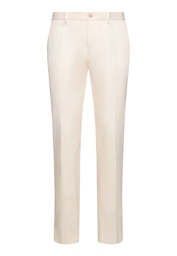 Pantaloni In Gabardina Stretch