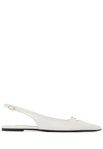 Slingback Basse Lollo In Pelle 5mm