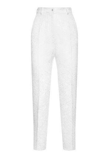 Pantaloni Dritti In Misto Cotone