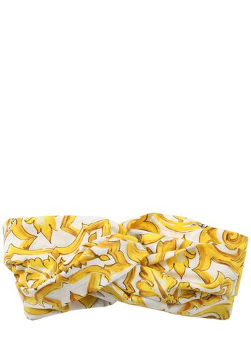 Maiolica Print Cotton Poplin Headband