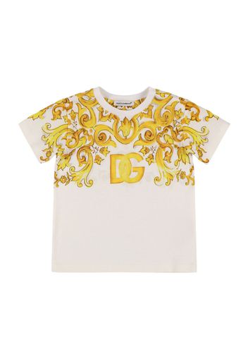 Maiolica Print Cotton Jersey T-shirt