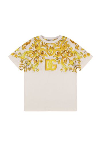 Maiolica Print Cotton Jersey T-shirt