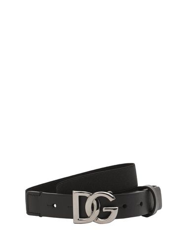 Leather Belt W/logo Detail