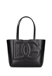 Borsa Shopping In Pelle Con Logo