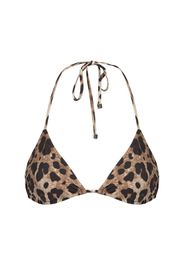 Top Bikini In Jersey Leopard