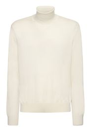 Maglia Collo Alto In Cashmere E Seta