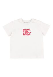 T-shirt In Jersey Di Cotone Con Logo