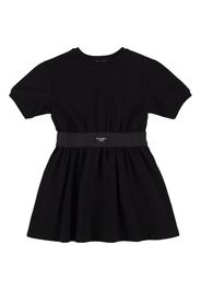 Logo Cotton Blend Jersey Dress