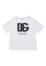 T-shirt In Jersey Di Cotone Con Logo