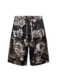 Shorts In Seta A Fiori