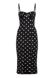 Polka Dots Printed Midi Dress