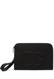 Pochette Media In Pelle Con Logo