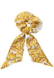 Maiolica Print Cotton Scrunchie