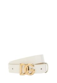 Patent Leather Belt W/logo Detail