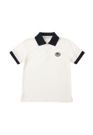 Embroidered Cotton Piqué Polo T-shirt